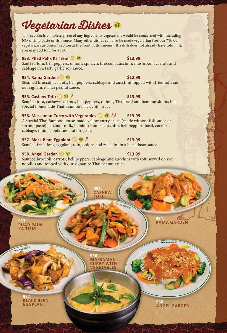 Thai Bamboo Restaurant - Spokane, WA menu_pic