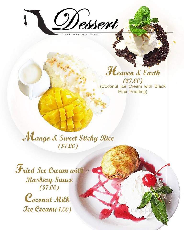 Tommy Thai's Restaurant - Kirkland, WA menu_pic
