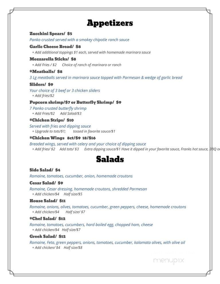 Ulysses' Restaurant - Tukwila, WA menu_pic