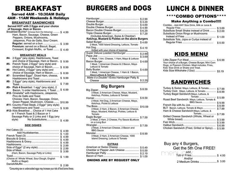 Zip's Drive In - Cheney, WA menu_pic