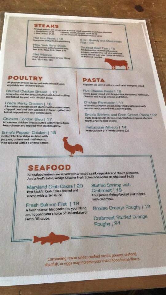 Candlewyck Inn - Keyser, WV menu_pic