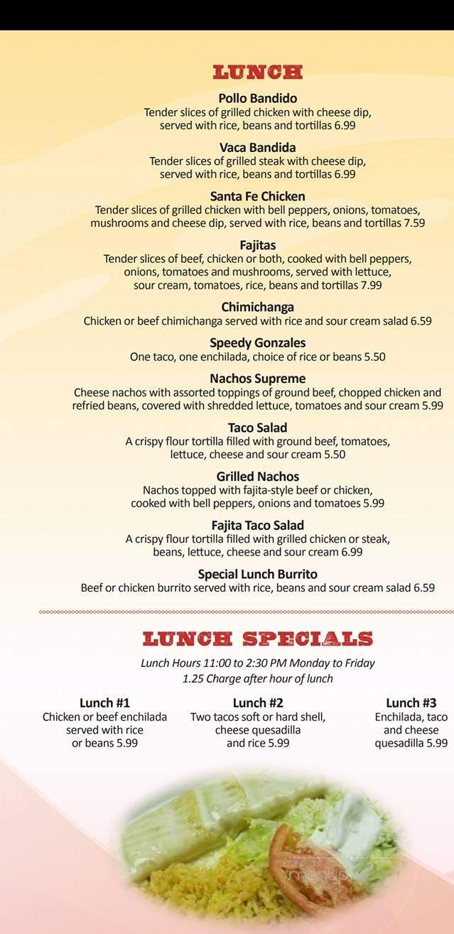 Dorothy's Restaurant - Kermit, WV menu_pic