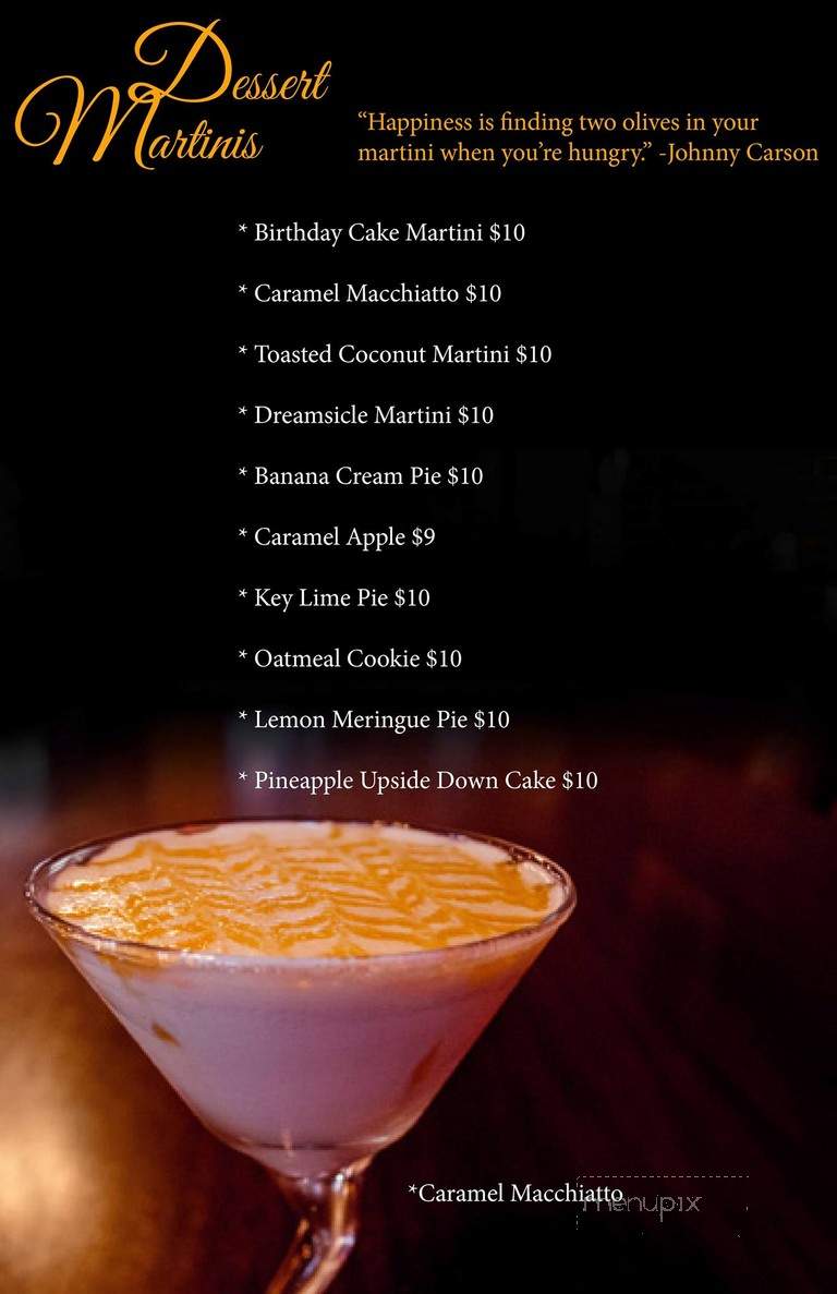 Fifth Floor - Clarksburg, WV menu_pic