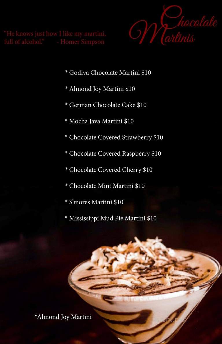 Fifth Floor - Clarksburg, WV menu_pic