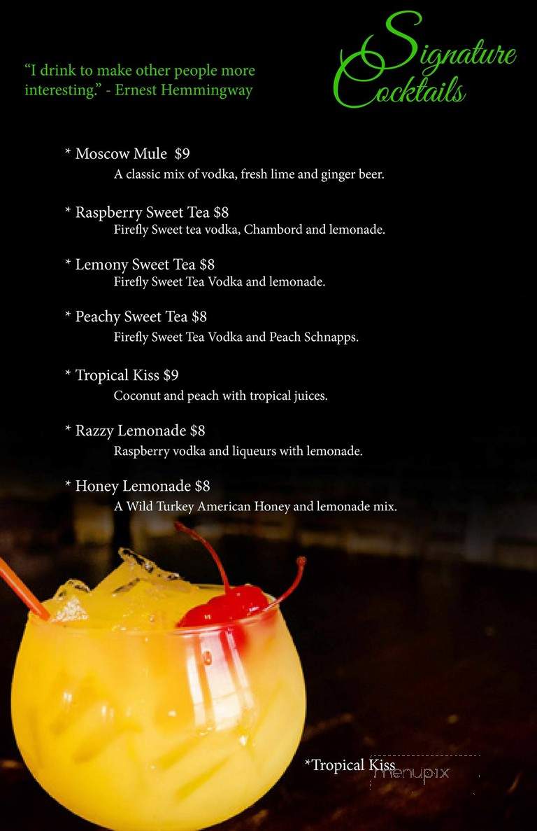 Fifth Floor - Clarksburg, WV menu_pic