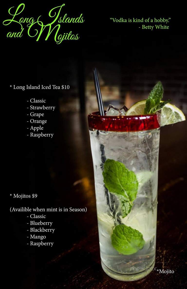 Fifth Floor - Clarksburg, WV menu_pic