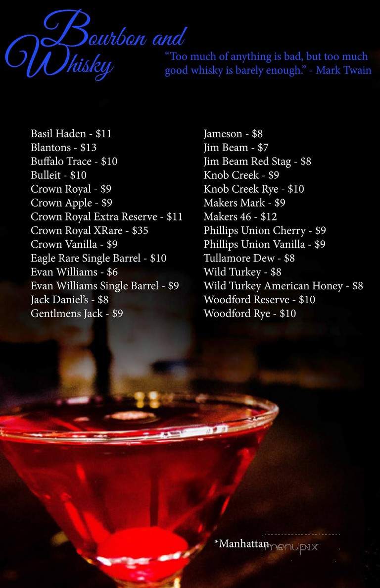 Fifth Floor - Clarksburg, WV menu_pic
