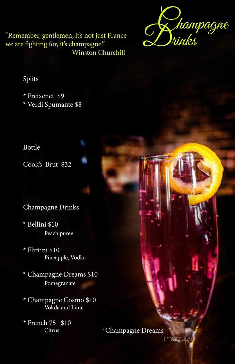 Fifth Floor - Clarksburg, WV menu_pic