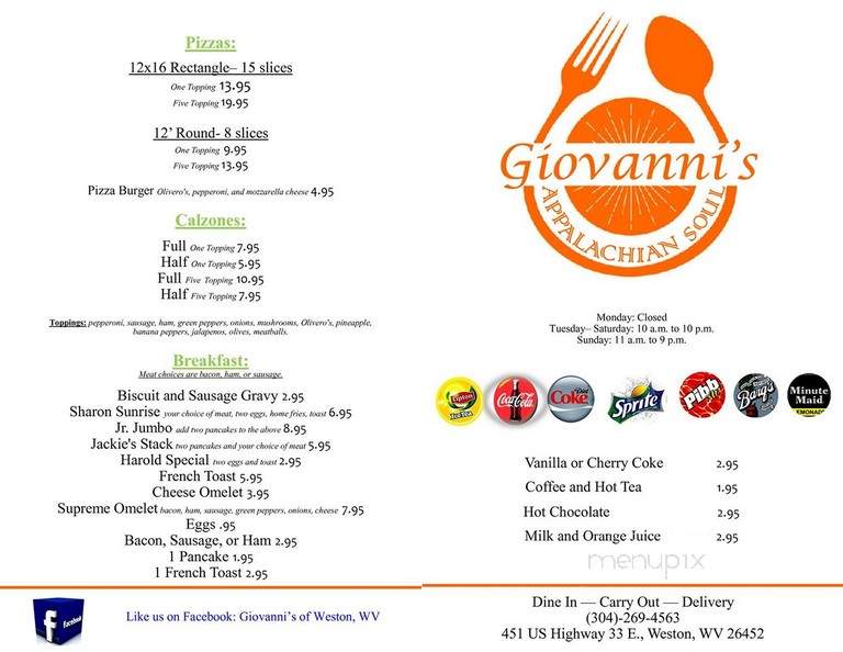 Giovanni's Restaurant - Weston, WV