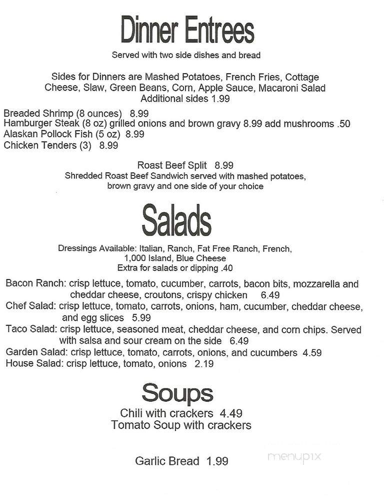 High Rise Pizza - Big Bend, WV menu_pic