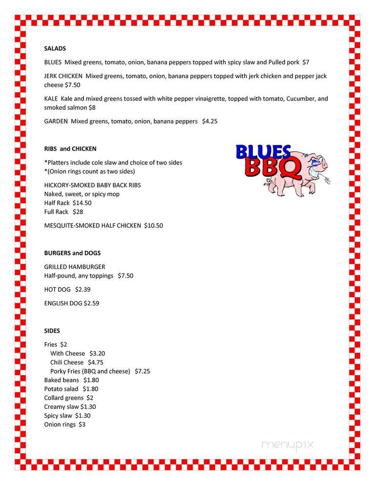 Blues BBQ - Spring Hill, WV menu_pic