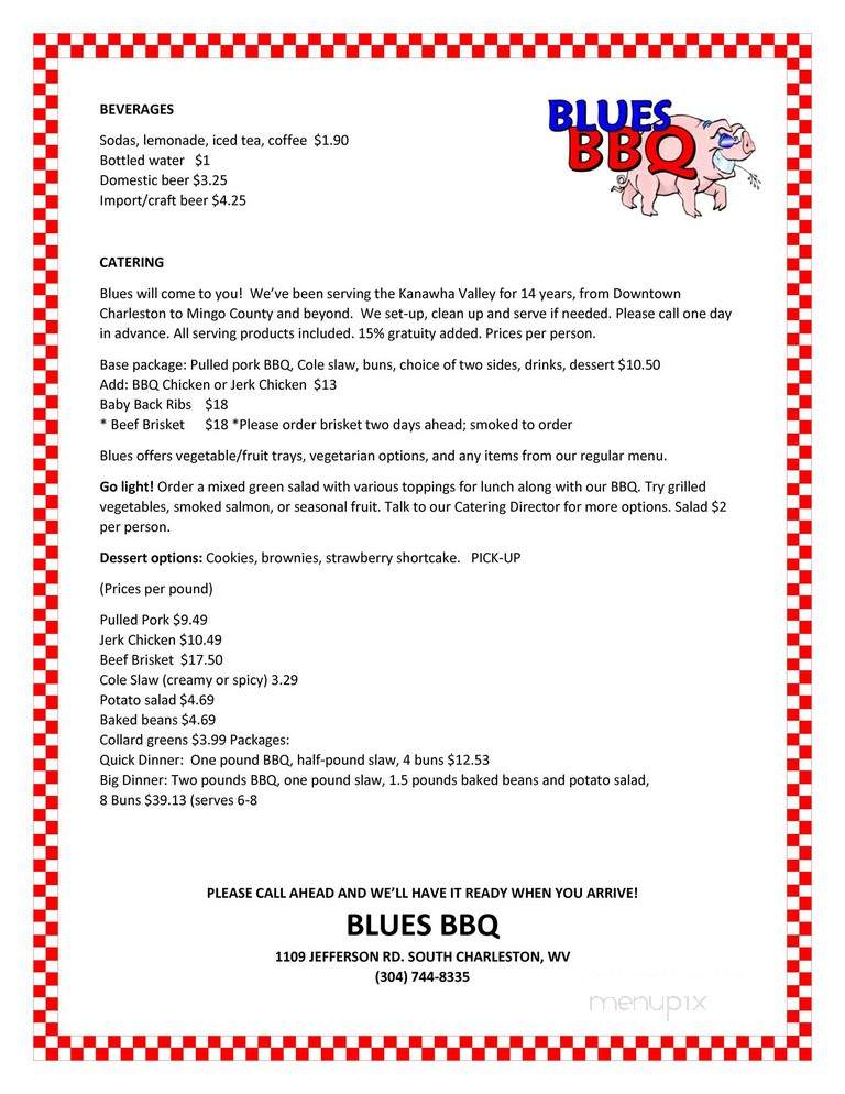 Blues BBQ - Spring Hill, WV menu_pic