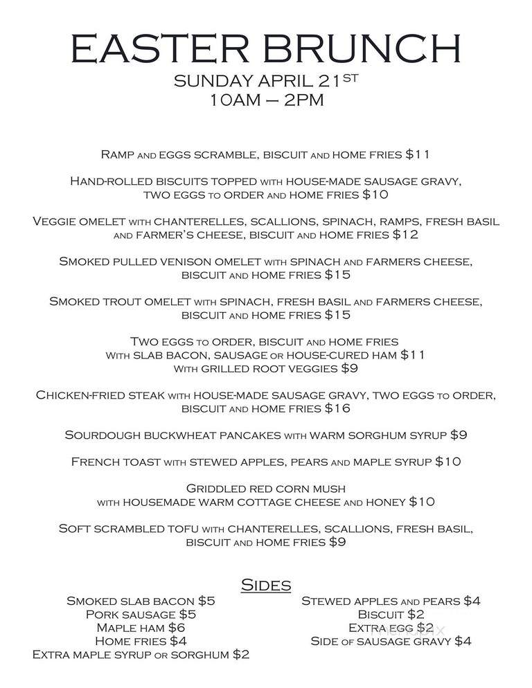 Courthouse Cafe - Morgantown, WV menu_pic