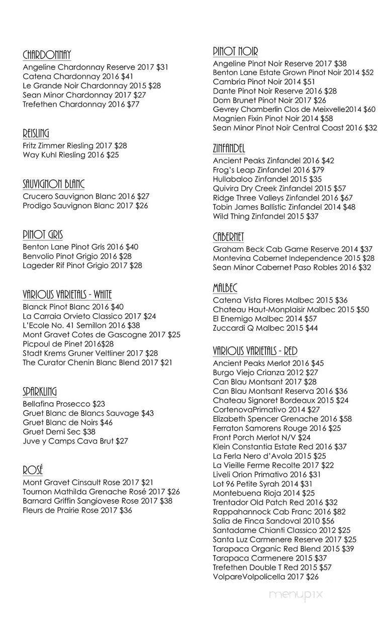 Courthouse Cafe - Morgantown, WV menu_pic