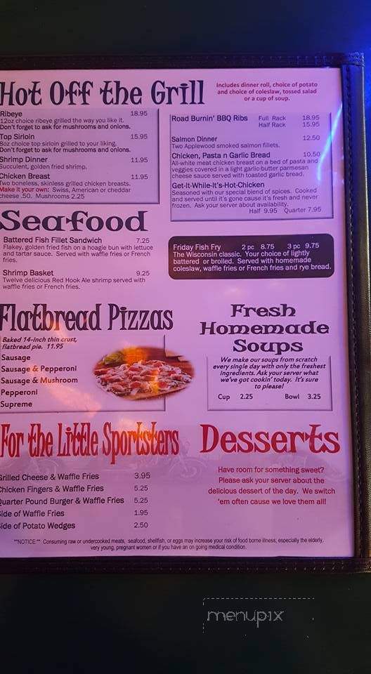 8th Street Restaurant & Saloon - Medford, WI menu_pic