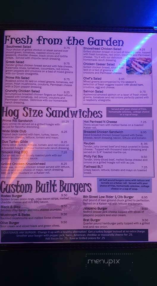 8th Street Restaurant & Saloon - Medford, WI menu_pic