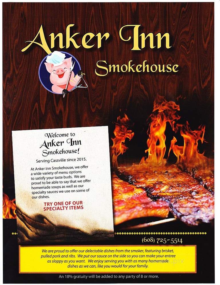 Anker Inn - Cassville, WI menu_pic