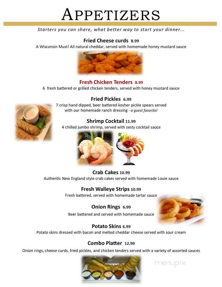 Arthur's Supper Club - Spring Green, WI menu_pic