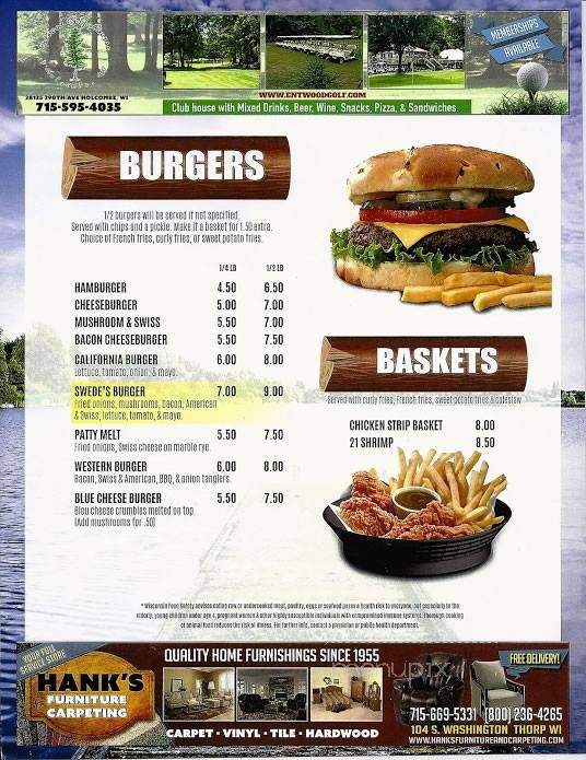Big Swede's - Holcombe, WI menu_pic