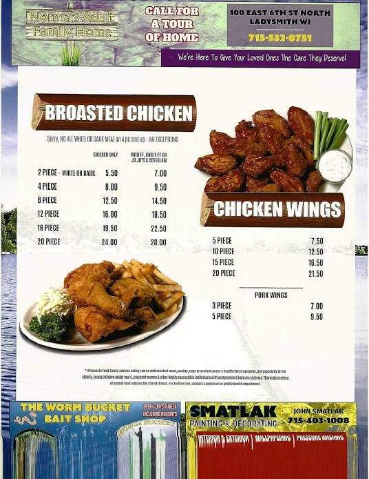 Big Swede's - Holcombe, WI menu_pic