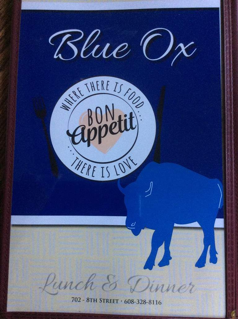 Blue Ox Family Restaurant - Monroe, WI menu_pic