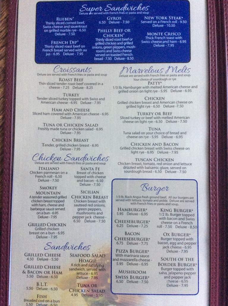 Blue Ox Family Restaurant - Monroe, WI menu_pic