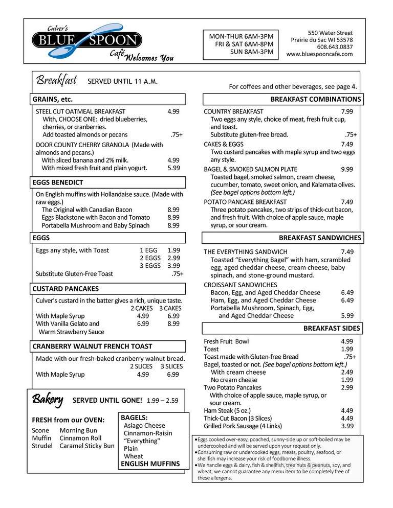 Blue Spoon Creamery Cafe - Prairie Du Sac, WI