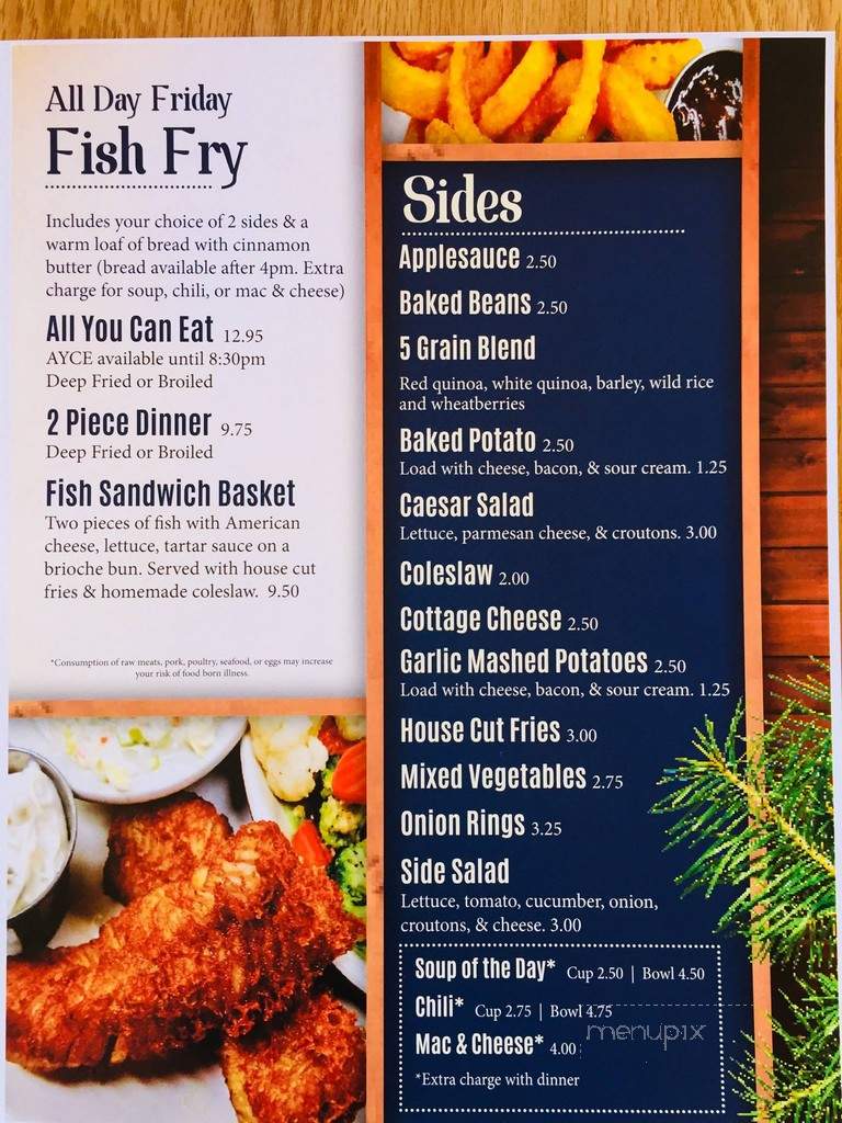 Cedar Lodge - Ladysmith, WI menu_pic