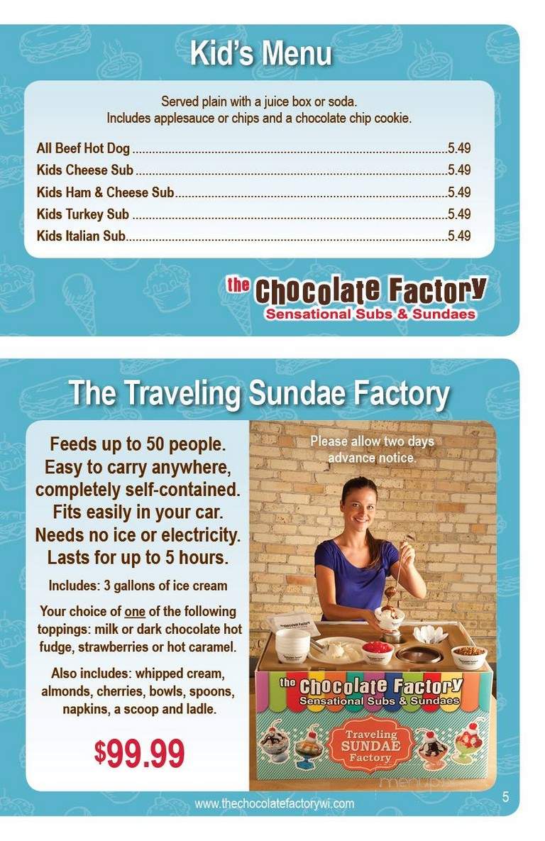 Chocolate Factory Subs - Cedarburg, WI