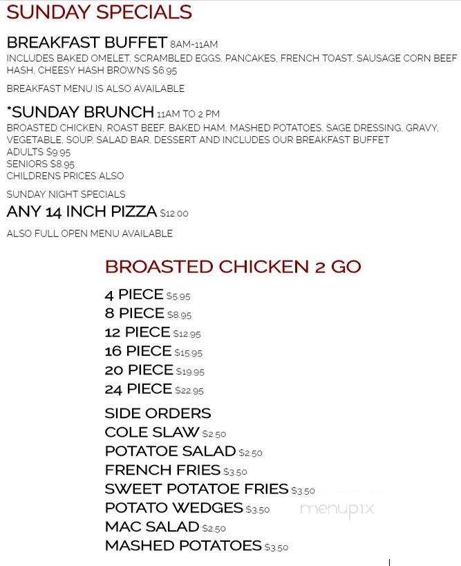 Club Chapparal - Wonewoc, WI menu_pic