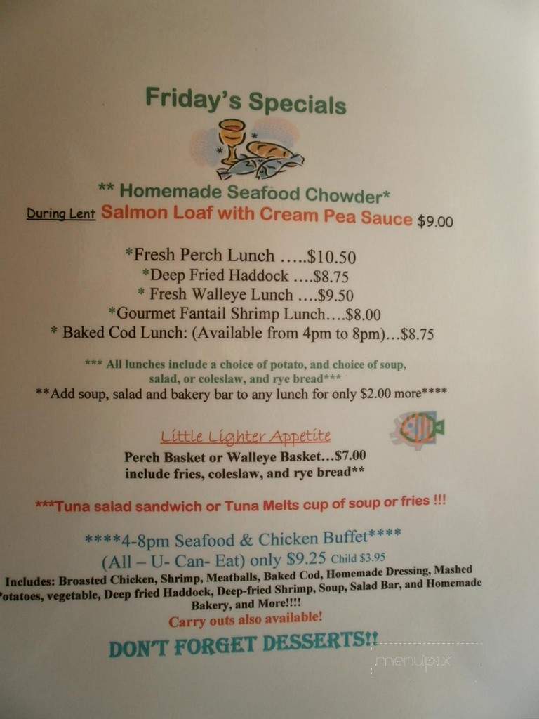 Covered Wagon Restaurant - Manitowoc, WI menu_pic