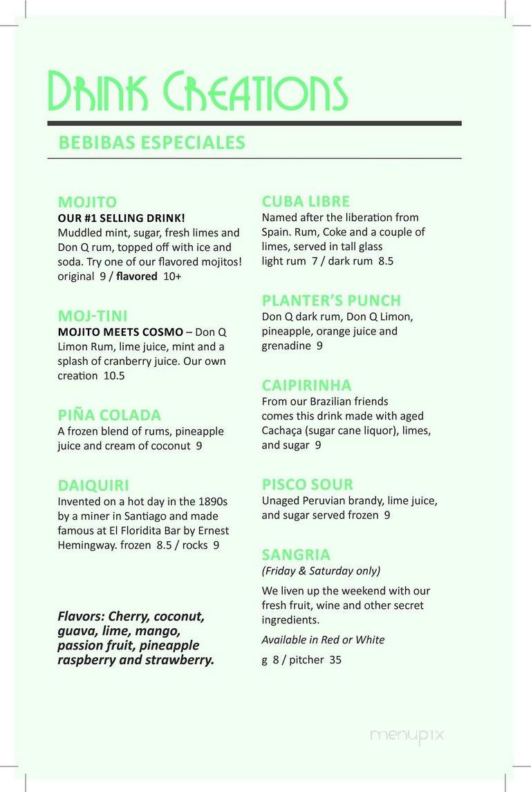 Cubanitas - Milwaukee, WI menu_pic