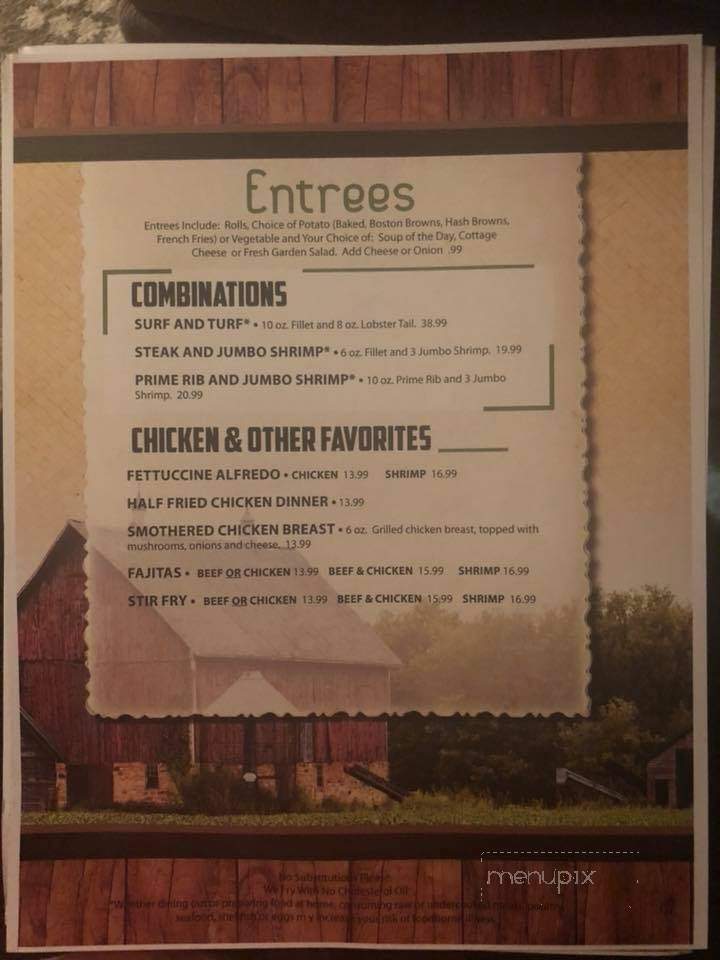 Ding-A-Ling Supper Club - Mercer, WI menu_pic