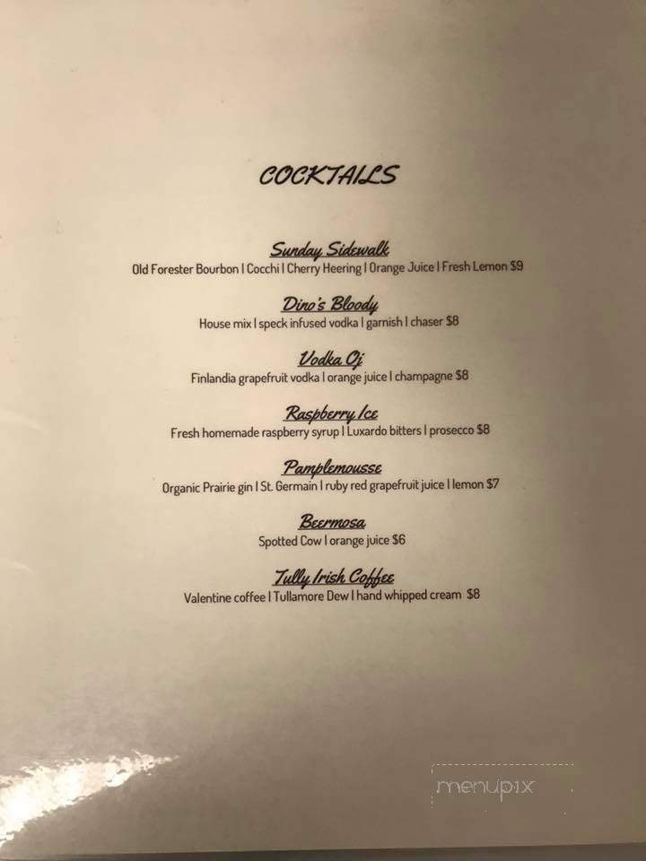 Dino's Lounge & Restaurant - Milwaukee, WI menu_pic