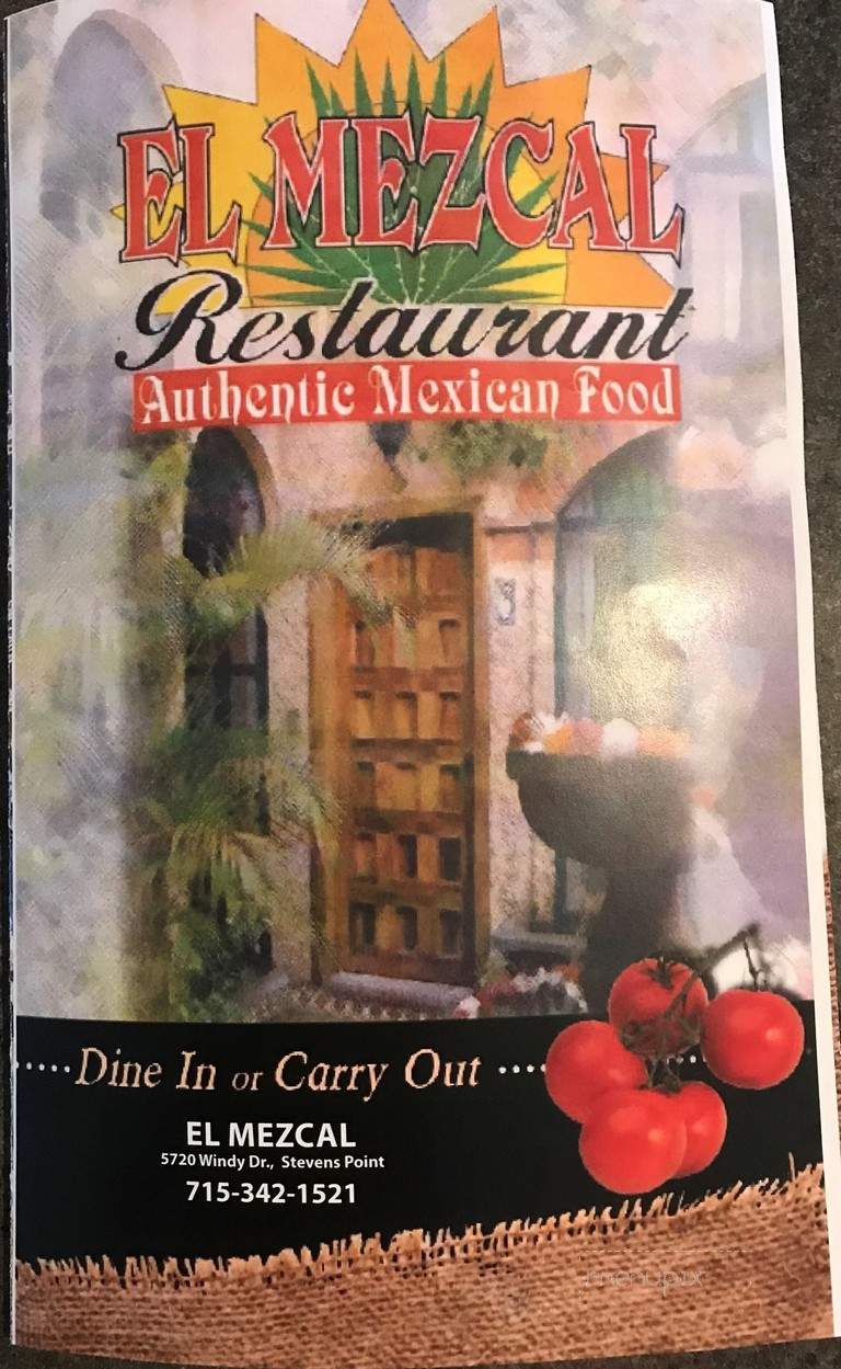 El Mezcal - Stevens Point, WI menu_pic