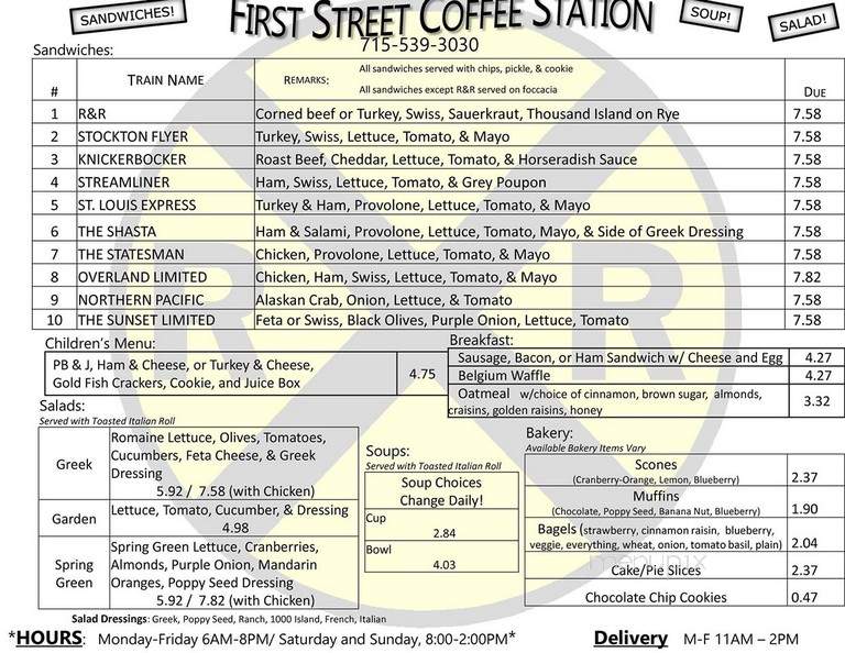 First Street Coffee Station - Merrill, WI