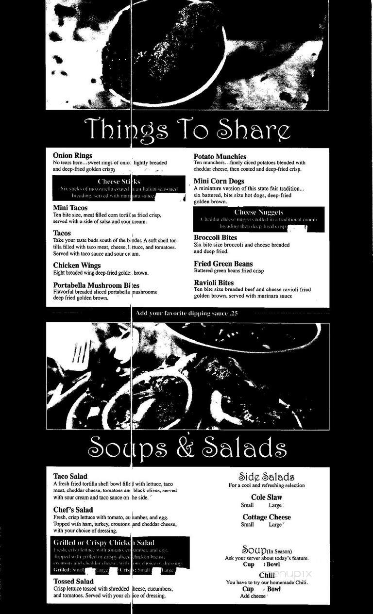 Friederick's Family Restaurant - Fennimore, WI menu_pic