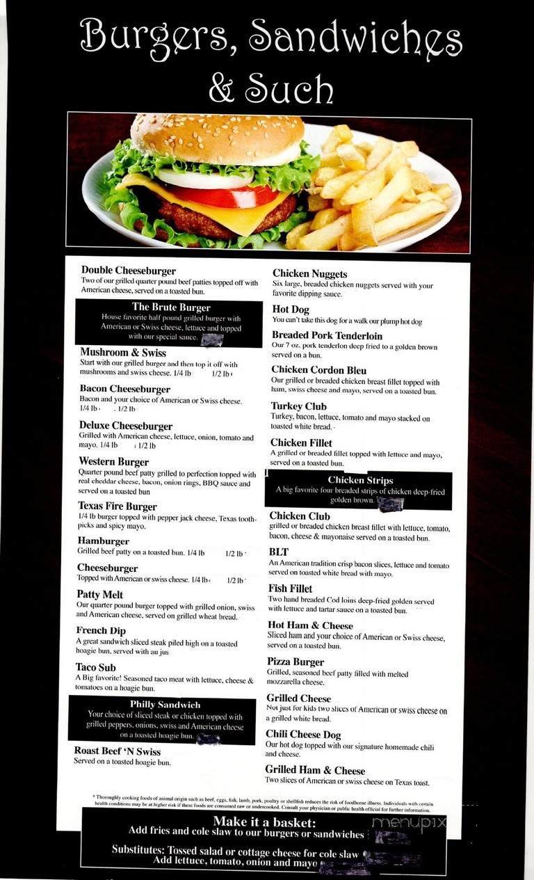Friederick's Family Restaurant - Fennimore, WI menu_pic