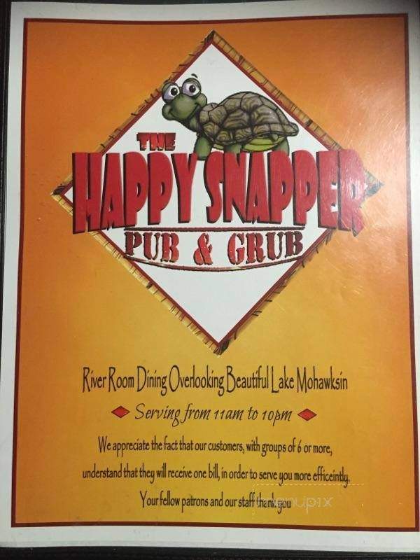 Happy Snapper - Tomahawk, WI menu_pic