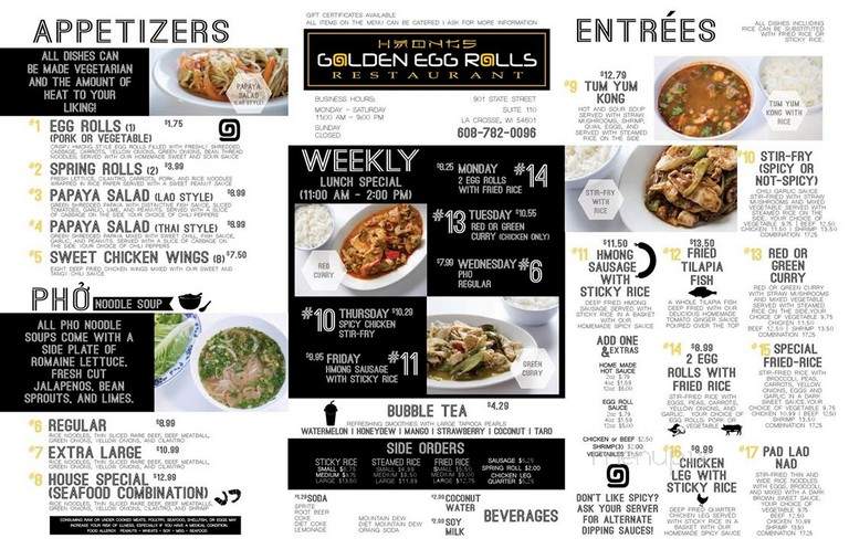 Hmong Golden Eggrolls - La Crosse, WI menu_pic