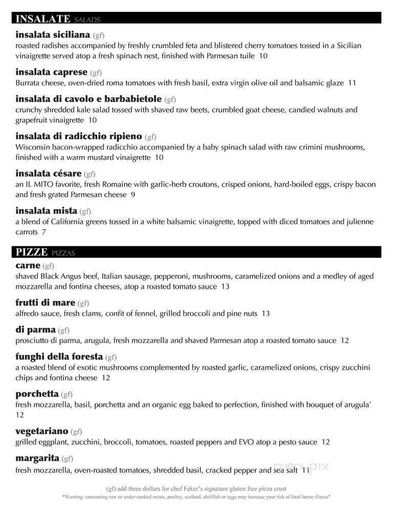 Ilmito Restaurant - Milwaukee, WI menu_pic