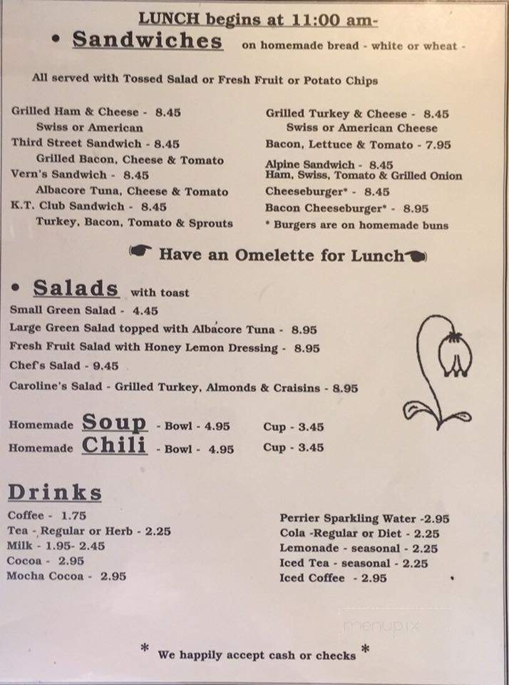Kitchen Table - Marshfield, WI menu_pic