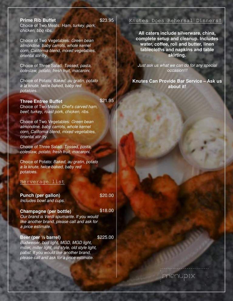 Knute's Bar & Grill - Orfordville, WI menu_pic