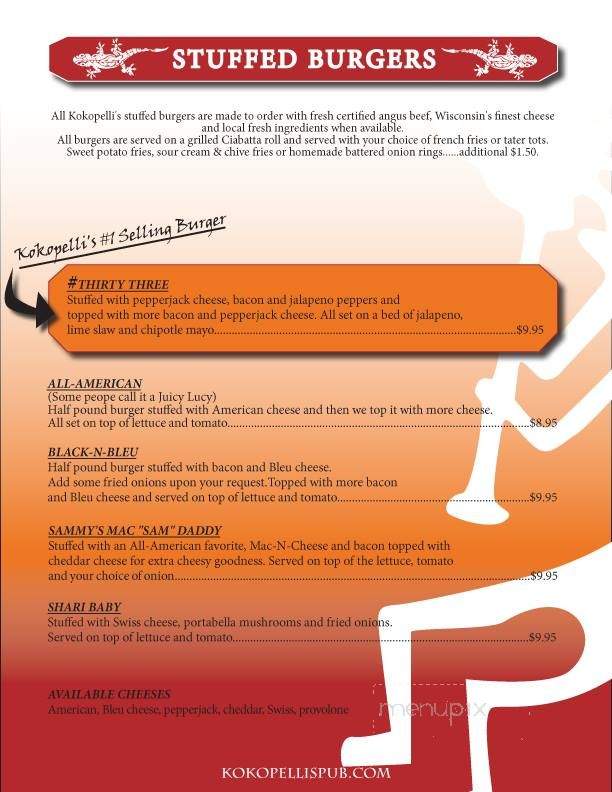Kokopelli's - Milwaukee, WI menu_pic