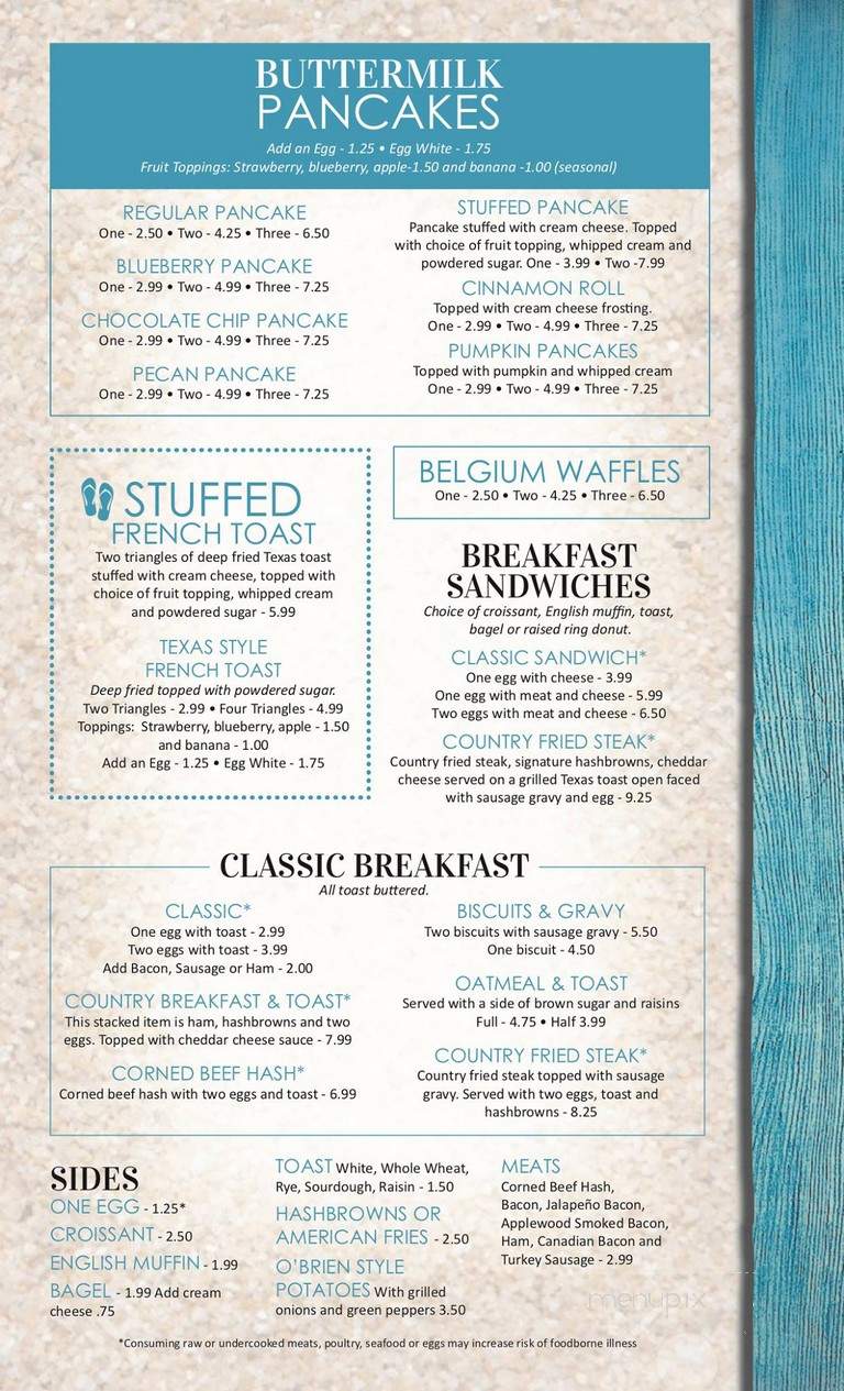 Little Corporal Restaurant - Green Lake, WI menu_pic