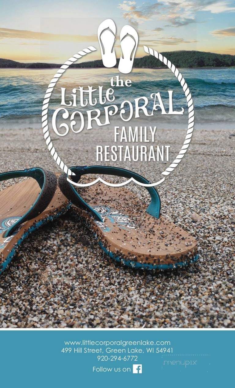 Little Corporal Restaurant - Green Lake, WI menu_pic