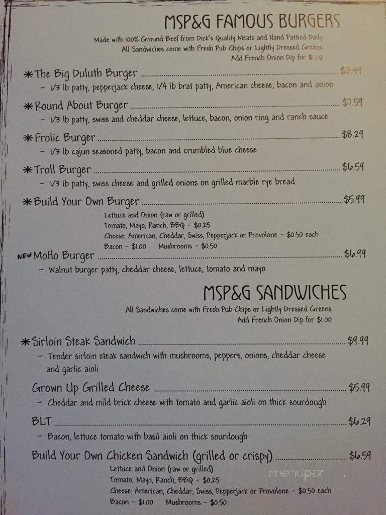 Main Street Pub & Grill - Mount Horeb, WI menu_pic