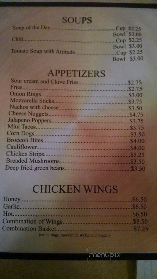 Mt Glass Bar & Grill - New Holstein, WI menu_pic