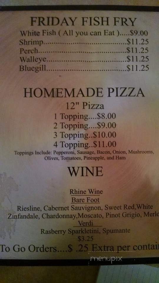 Mt Glass Bar & Grill - New Holstein, WI menu_pic