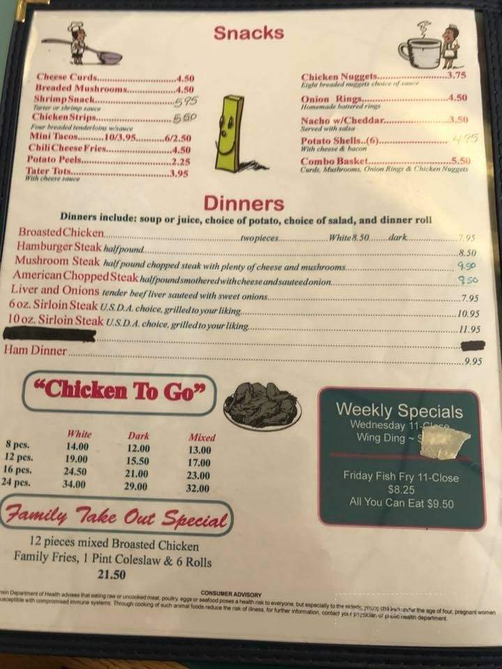 Nancy's Northside Family Rest - Rice Lake, WI menu_pic